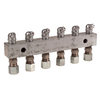 Alemite 6136 Grease Fitting Grease Fitting - 6-Point Header Block, 5-3/4 in. Length, 1/8 in. NPTF(f)