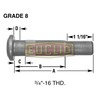 Euclid E-5776 Wheel Hub Stud Wheel Hub Stud, Headed w/Drum Shoulder, 0.808 in./0.786 in. Body Diameter, 1.53 in. Body Length