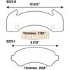 Euclid ED225SHD Disc Brake Pad Set STOPMATE DI