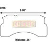 Euclid ED236M Disc Brake Pad Set Disc Brake Pad Set