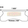 Euclid ED120S Disc Brake Pad Set AIR DISC BRAKE - DISC PAD