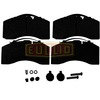 Euclid EMD1369AF Disc Brake Pad Set Disc Brake Pad - 8-1/4 in. Length, 4-1/4 in. Height, Wire Mesh, Powder Coated
