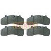 Euclid EMD1441 Disc Brake Pad Set Disc Brake Pad Set, 9 3/4 in. Backing Plate Width, Twin Piston Type, 4 1/8 in. Backing