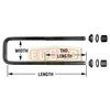 Euclid E-UB8264-16 Air Suspension Axle U-Bolt U-BOLT ASSEMBLY