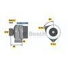 Bosch 0-123-510-073 Alternator New Alternator