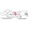 Meritor 2210D5360 Running Board Step CAMSHAFT, LEFT HAND