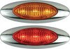 Optronics 00212706P Marker Light 3-LED Clear Lens Yellow Marker/Clearance Light with Bezel, Hard Wired