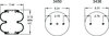 Firestone W013587325 Suspension Air Spring Kit Airide Air Spring Double Convoluted 26