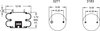 Firestone W013587446 Suspension Air Spring Kit Airide Air Spring Double Convoluted 22-1.5