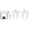 Firestone W013587850 Suspension Air Spring Kit Air Spring Triple Convoluted 333