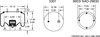Firestone W013588723 Suspension Air Spring Kit Airide Air Spring Reversible Sleeve 1T17B-5