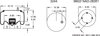 Firestone W013588740 Suspension Air Spring Kit Airide Air Spring Reversible Sleeve 1T17B-5