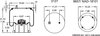 Firestone W013588778 Suspension Air Spring Kit Airide Air Spring Reversible Sleeve 1T19L-7