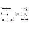 PAI 4537-210 Axle Torque Rod Axle Torque Rod - 21in Center to Center 5/8in Mounting Hole 1-1/8in Rod Diameter