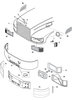 PAI FBK-5859 Hood Brace Hood Rest Bracket - LH, for Mack CH / CL / CX / CV Models