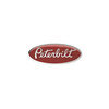 Peterbilt 2019280 Emblem Nameplate Hood Emblem - Red and Silver Peterbilt Logo, 8"