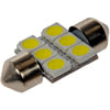 Grote 94871-5 Back Up Light Bulb White LED Replacement Bulb - Industry Standard #3175, Festoon Base