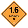 36000 by JJ KELLER - Explosives Label - Class 1, Division 1.6N - Paper - Roll of 500