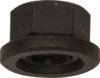 139698 by HALTEC - Flange Nut - 27mm Hex Size, 22mm Height, Grade 8, Phosphate and Oil Finish, for Alcoa Wheels, Low Profile