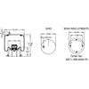 Firestone W013588824 Suspension Air Spring Kit Airide Air Spring Reversible Sleeve 1T15M-6