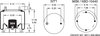 Firestone W013589439 Suspension Air Spring Kit Airide Air Spring Reversible Sleeve 1T15L-4