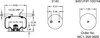 Firestone W013582131 Suspension Air Spring Kit Airide Air Spring Reversible Sleeve 1T14C-1