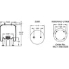 Firestone W013585511 Multi-Purpose Control Cable Airide Air Spring Reversible Sleeve 1T19L-12