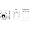Firestone W013585792 Suspension Air Spring Kit Airide Air Spring Reversible Sleeve 1T15TQ-1