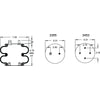 Firestone W013583402 Suspension Air Spring Kit Airide Air Spring Double Convoluted 224