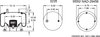 Firestone W013588878 Suspension Air Spring Kit Airide Air Spring Reversible Sleeve 1T15M-2