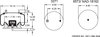 Firestone W013588971 Suspension Air Spring Kit Airide Air Spring Reversible Sleeve 1T15M-0