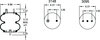 Firestone W013586949 Suspension Air Spring Kit 20F AIR SPRING