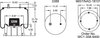 Firestone W013589144 Suspension Air Spring Kit Airide Air Spring Reversible Sleeve 1T19F-7