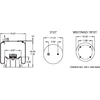 Firestone W013588780 Suspension Air Spring Kit Airide Air Spring Reversible Sleeve 1T19F-9