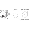 Firestone W013588802 Suspension Air Spring Kit Airide Air Spring Reversible Sleeve 1T15M-4