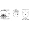 Firestone W013588856 Suspension Air Spring Kit Airide Air Spring Reversible Sleeve 1T15M-9