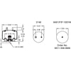Firestone W013588992 Suspension Air Spring Kit Airide Air Spring Reversible Sleeve 1T14CB-1