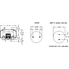 Firestone W013589029 Suspension Air Spring Kit Airide Air Spring Reversible Sleeve 1T15M-0
