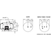 Firestone W013589077 Suspension Air Spring Kit Airide Air Spring Reversible Sleeve 1T15M-0