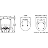 Firestone W013589985 Suspension Air Spring Kit Airide Air Spring Reversible Sleeve 1T19F-11