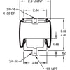 Firestone W023587031 Suspension Air Spring Kit Air Spring Sleeve Style