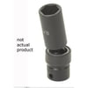 Grey Pneumatic 1018UD Socket 3/8" Drive x 9/16" Deep Length Universal Impact Socket, Poly Bag with Barcode