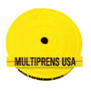 602 by MULTIPRENS - 2" Yellow Exterior Tiedown Webbing 300' Rolls BS 4,500 kgs/12,000 lbs