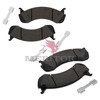 MMD786A by MERITOR - Disc Brake Pad Kit, 9.61 in. Backing Plate Width, 66 mm Piston Diameter, Twin Piston Caliper
