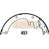 Euclid E-8130 Drum Brake Shoe Euclid Brake Shoe - Lined