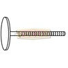 Euclid E-11983 Air Brake Chamber Push Rod Air Brake Chamber Push Rod