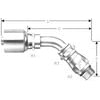 Gates G25133-1010 Hydraulic Hose 10G-10MBAX45