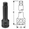 4010EL by GREY PNEUMATIC - 1" Drive x 10" Extension with Locking Pin