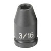 906RS by GREY PNEUMATIC - 1/4" Surface Drive x 3/16" Standard Impact Socket
