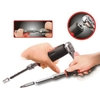 Ampro Tools T19424 Bit Driver and 1/4 inch Drive Adjustable Socket, Extends 7 1/2 inch to 12 1/2 inch